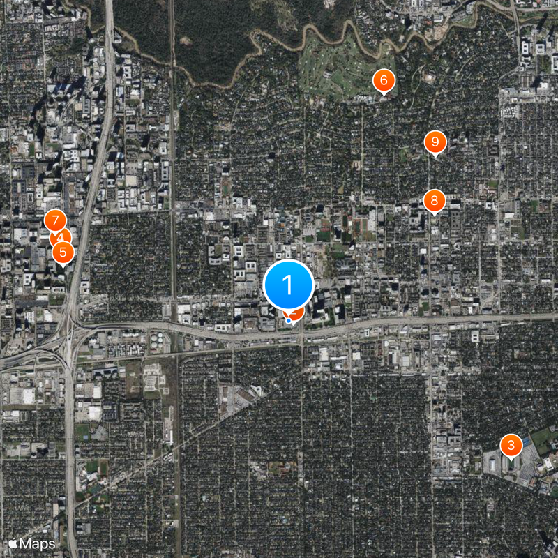 Lakewood Church Central Campus Mapa