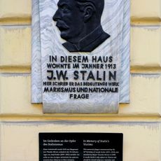 Gedenktafel für Josef Stalin