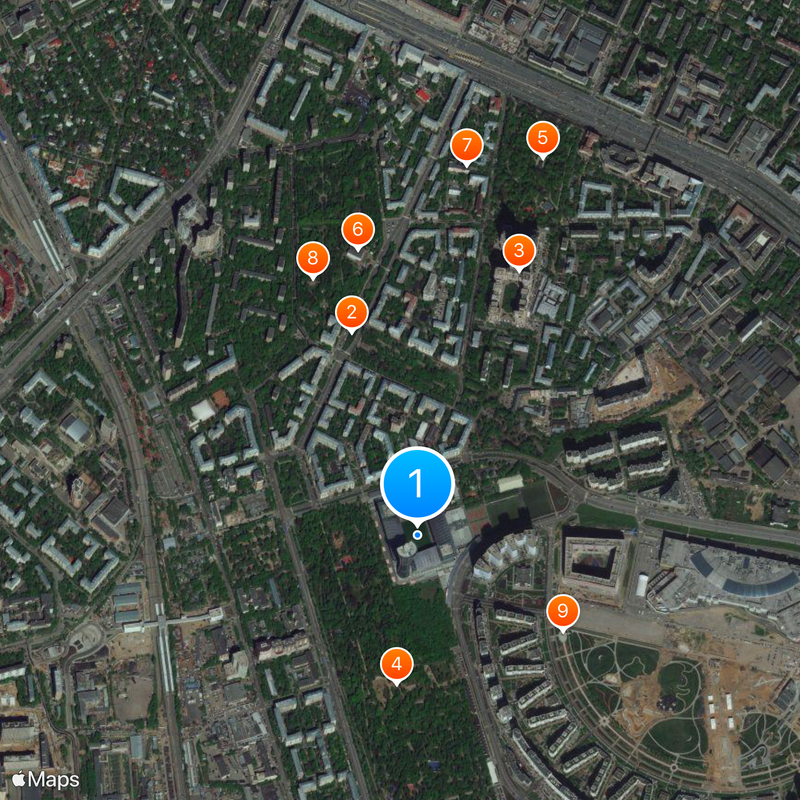 Arena CSKA Map
