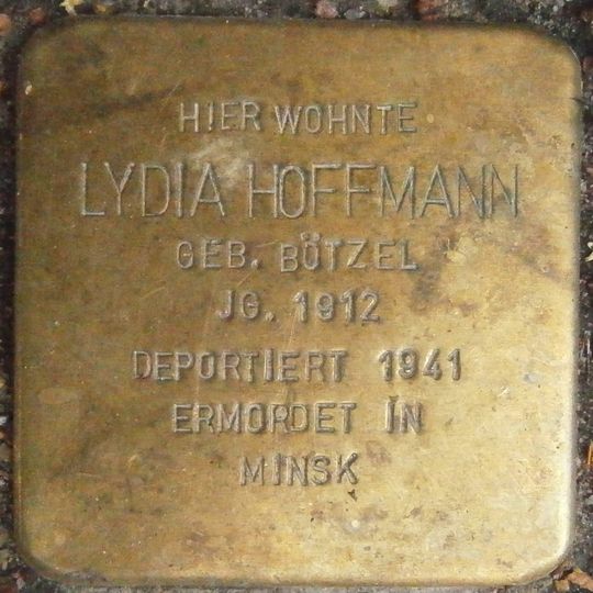 Stolperstein dedicated to Lydia Hoffmann