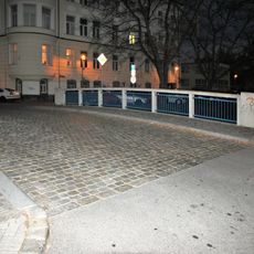 Most ulice U Tří lvů přes Mlýnskou stoku v Českých Budějovicích