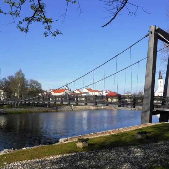 Footbridge over the Otava in Strakonice
