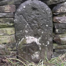 Milestone Set In Wall Opposite Junction To Paw Hill Farm At Se 213016