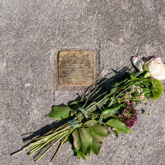 Stolperstein à la mémoire de Friedrich Röcker