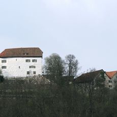Brunegg Castle with tenant's house