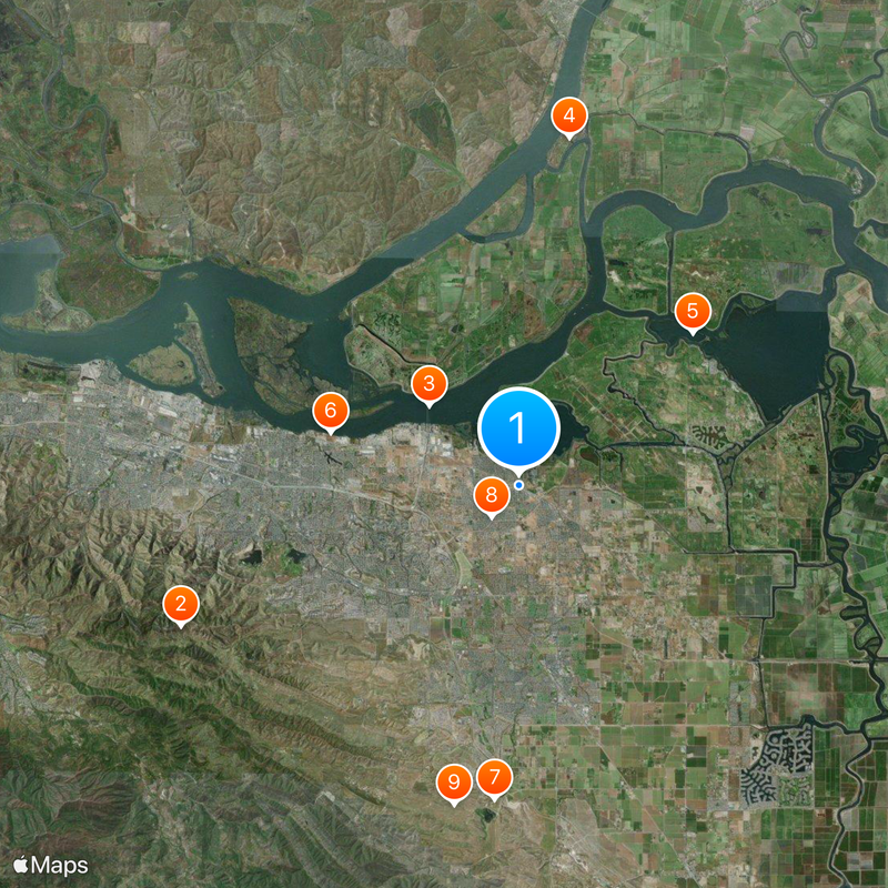 Oakley Map