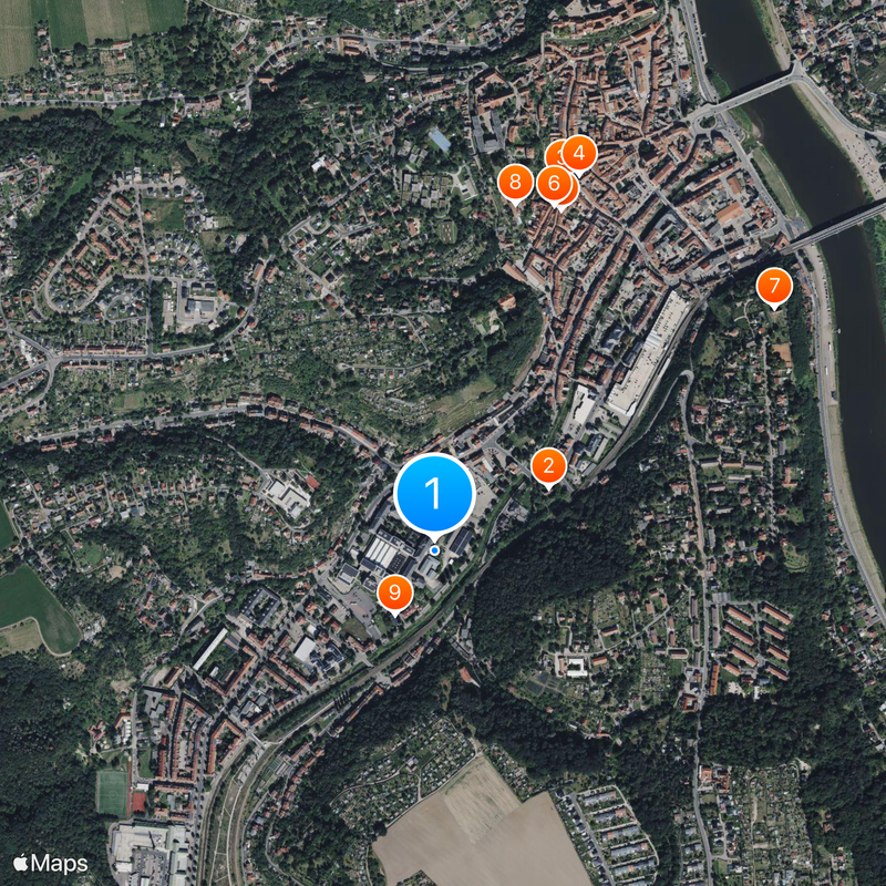 Meissen porcelein Kaart