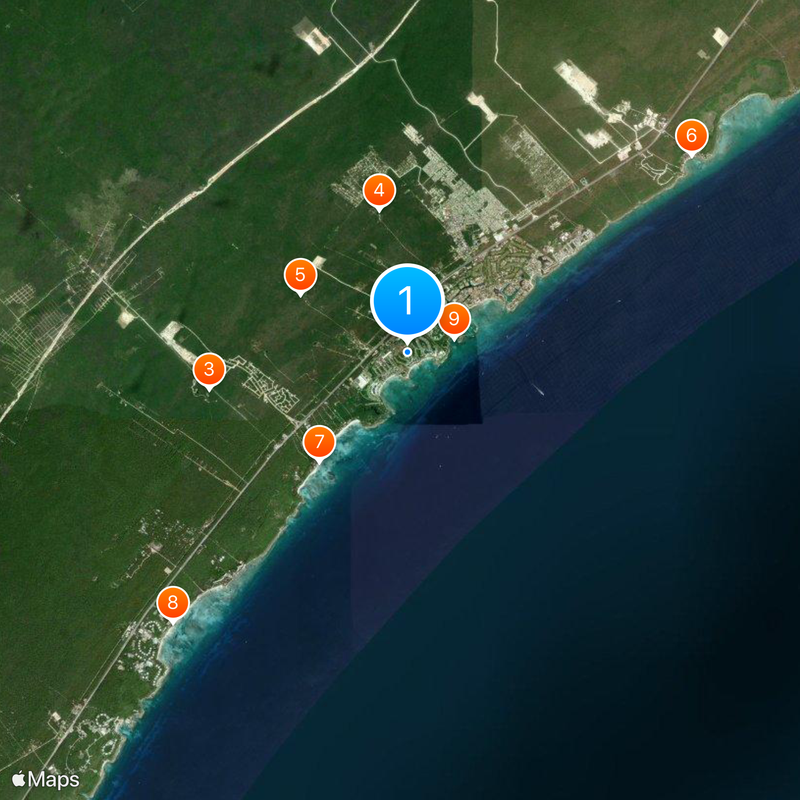 Barceló Maya Colonial Map
